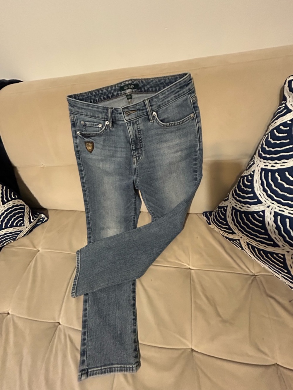 Lauren Ralph Lauren Light Blue Skinny Jeans
